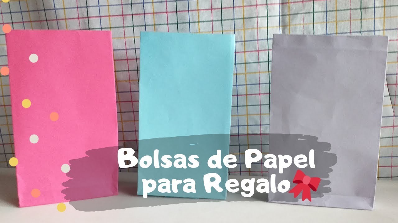 Como hacer Bolsas de papel  para regalo  FÁCIL
