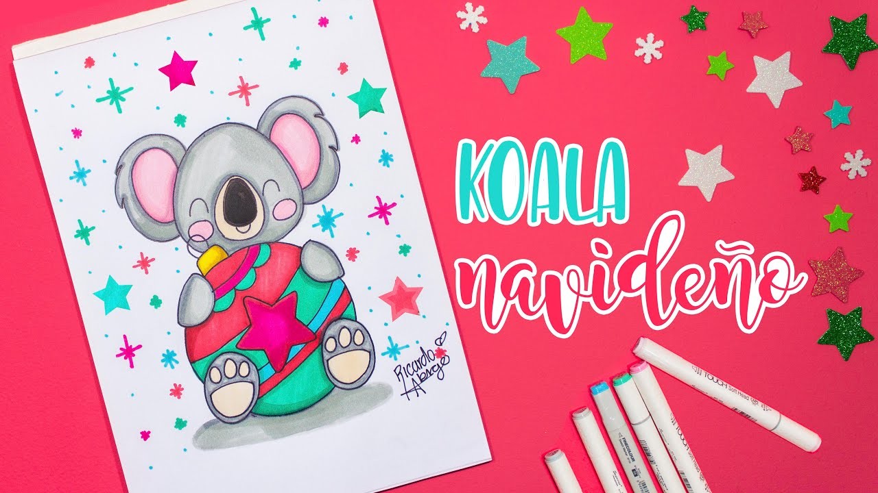 Koala NAVIDEÑO - CLASES DE DIBUJO CON RICARDO