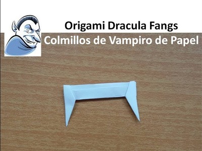 Origami Easy Teeth Fangs????, DIY Custome Crafts - Colmillos fáciles de Papel Disfraz Dientes Dracula