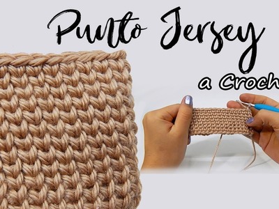 Punto Jersey a Crochet - PUNTADA MUY FACIL