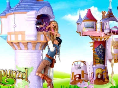 Torre de Princesa Rapunzel y Cuento de Enredados con Muñecas para niños y niñas