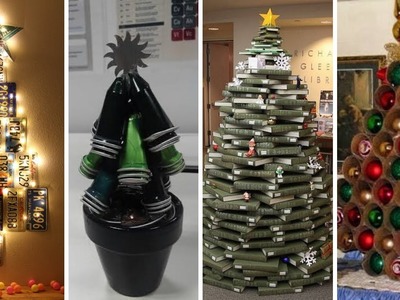10+ Ideas Para Tu Árbol De Navidad Con Materiales Reciclados
