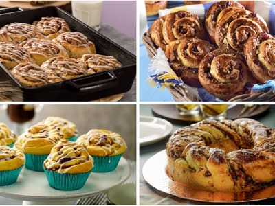 4 Formas de Preparar Roles de Canela | Recetas de pan dulce