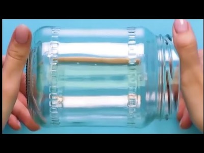 9 Manualidades Fáciles y Rápidas con Botellas de Vidrio.Empty glass jar DIY