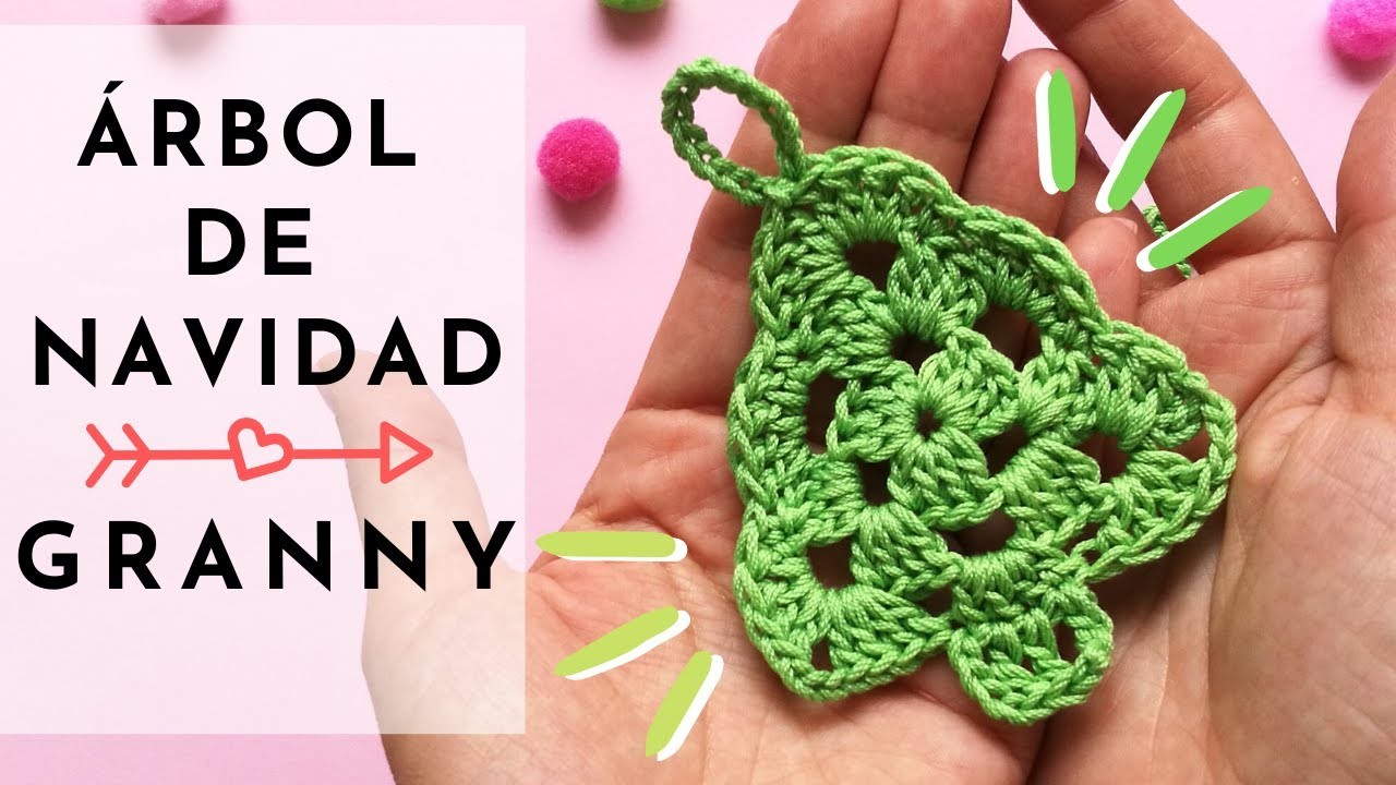 Árbol de Navidad a crochet Granny. Navidad DIY. Crochet tutorial. Ganchillo. HANDMADE