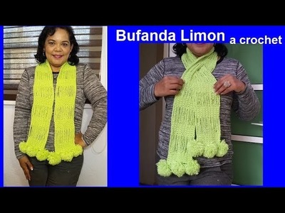Bufanda Limón a crochet