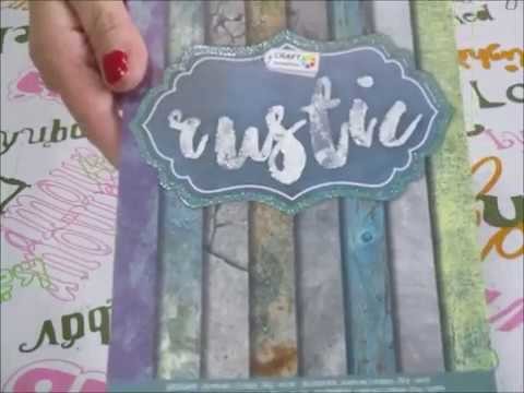 Colección papeles scrapbooking Rustic - Craft sensations.