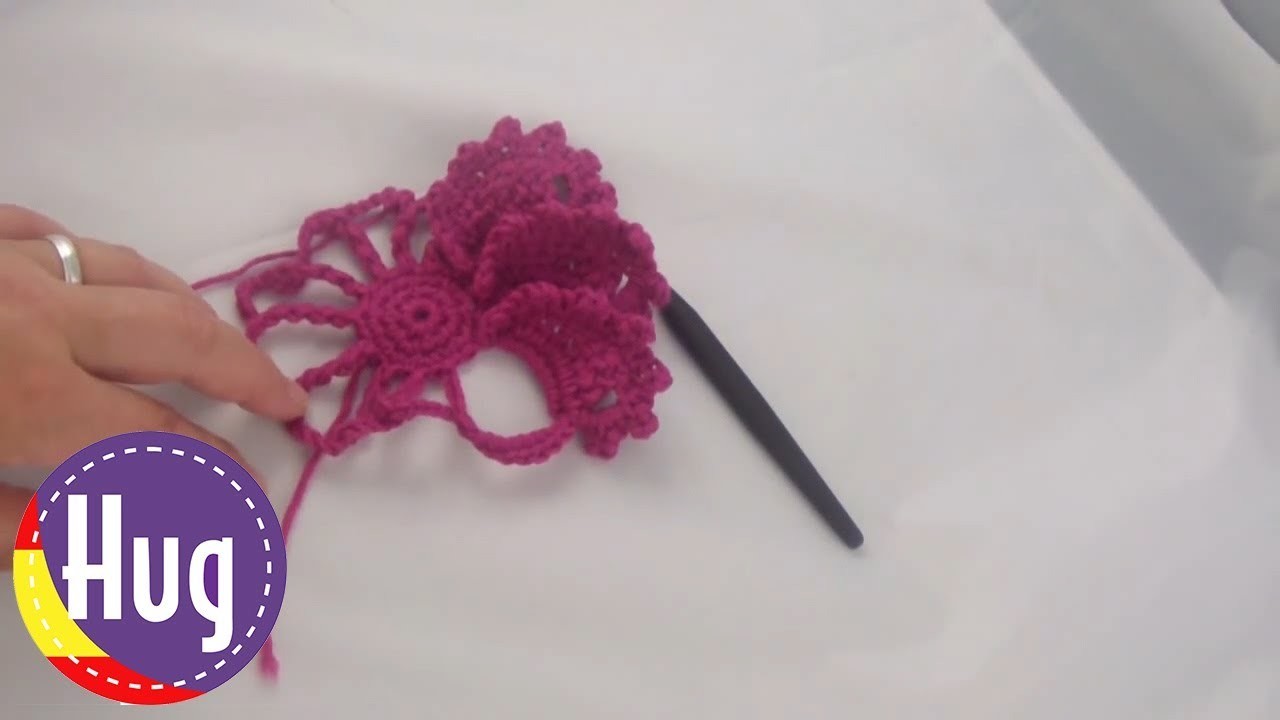 Crochet - Flor japonesa - Flor tejida