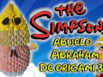 El Abulo de Origami 3d.Los Simpsons.Origamileo