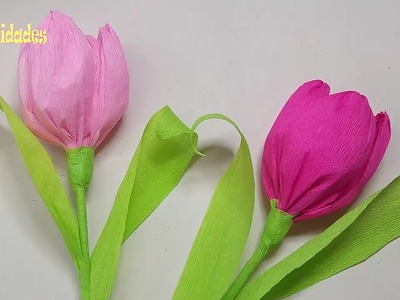 Manualidades. Diy. Adornos De Papel. Flores De Papel. Tulipanes