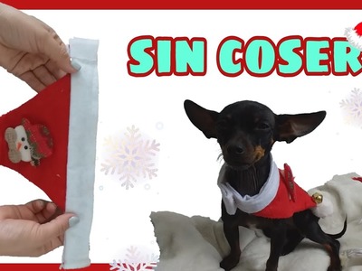 Manualidades sin coser para perros en navidad