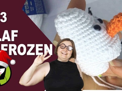 Nariz de Olaf tejido a crochet 3 amigurumi de frozen