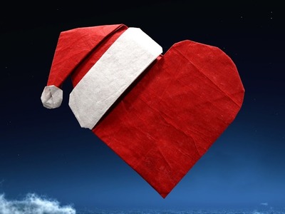 Origami Santa's heart tutorial (Alexander Poddubny) 折り紙 サンタさんの心  corazón de papá noel