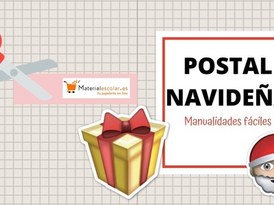 Postal navideña con papel charol ???????? Manualidades MaterialEscolar.es