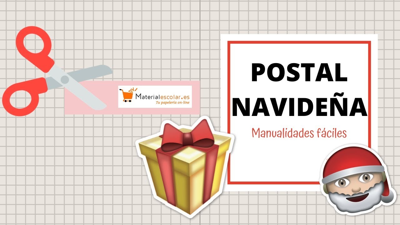 Postal navideña con papel charol ???????? Manualidades MaterialEscolar.es
