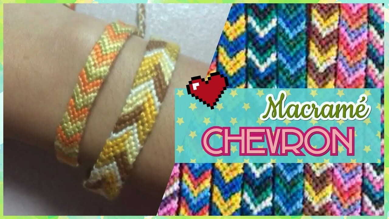 Pulsera CHEVRON macramé -Diy Cute