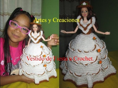 Vestido De Fiesta a Crochet.