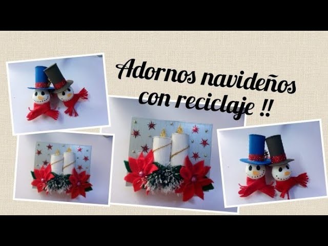 2 manualidades navideñas con focos y rollos de papel !!