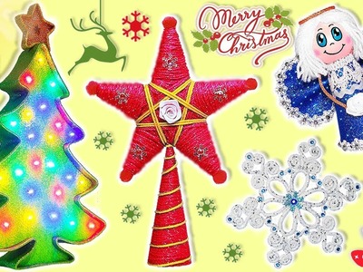 ????❄4 DIYS que necesitas hacer para ésta Navidad (Ángel, Copo, Estrella y Árbol Lámpara)❄????