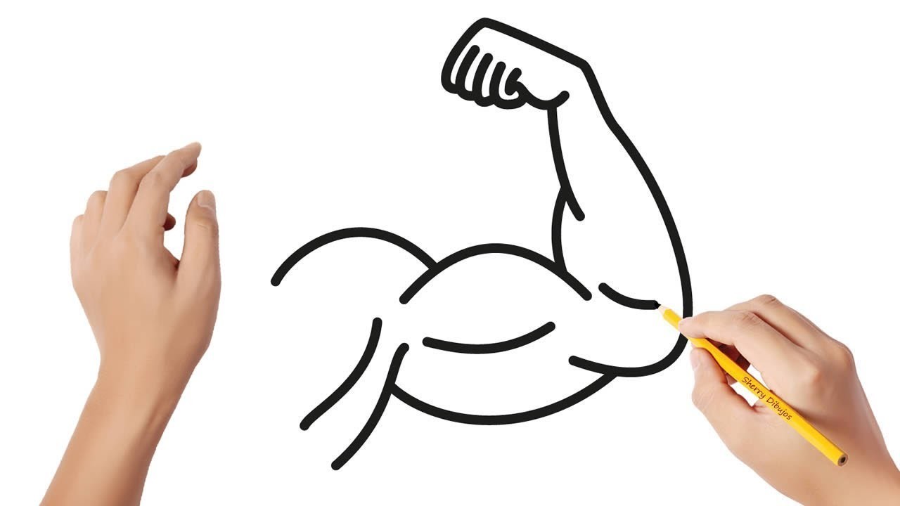 Cómo dibujar un brazo muscular | Dibujos sencillos
