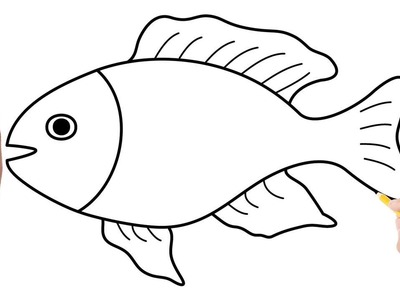 Cómo dibujar un pez #4 | Dibujos sencillos
