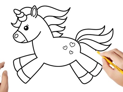 Cómo dibujar un unicornio #3 | Dibujos sencillos