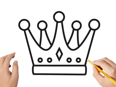 Cómo dibujar una corona de rey | Dibujos sencillos