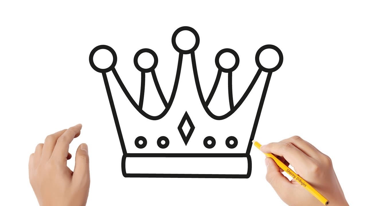Cómo dibujar una corona de rey | Dibujos sencillos