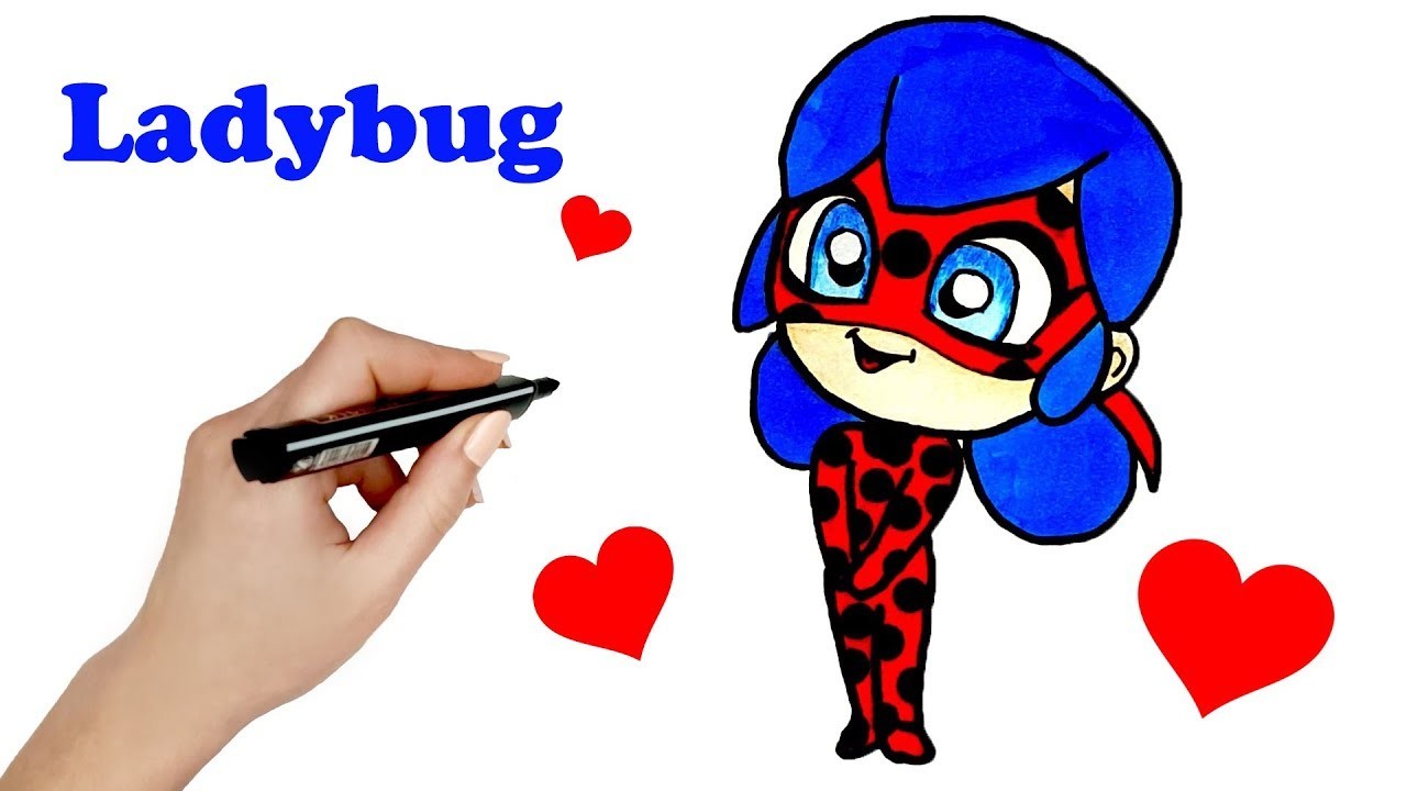 Cómo Dibujar y Colorear a Ladybug ???? How To Draw Ladybug ???? Dibujos Para Niños
