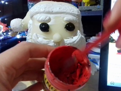 Como hacer a Papa Noel Funko Pop Parte 2 |Porcelana Fría| DIY #COMOHACERUNFUNKO #funkopophechoamano