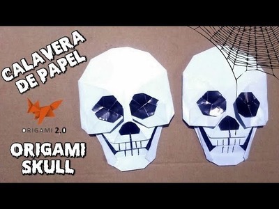 Cómo Hacer una CALAVERA DE PAPEL ???? | Origami Paper SKULL | Fácil Paso a Paso