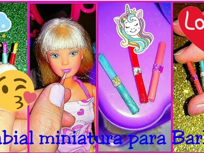 Cosas fáciles de hacer ~ Maquillaje miniatura para muñecas Barbie o Monster High ~ DIY Manualidades