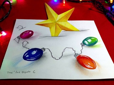 Estrella navideña ( Dibujo 3D) | Christmas star (3D drawing) HD