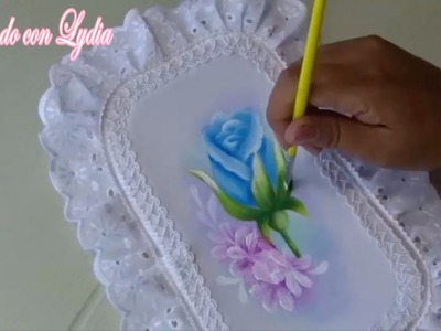How to Paint a Rose Button. DIY. Como Pintar Un Botón De Rosa