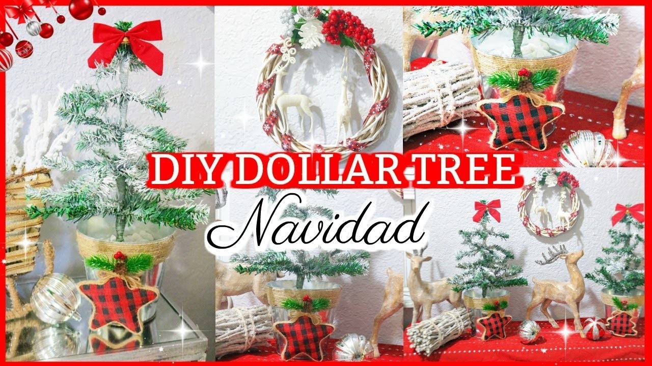IDEAS PARA DECORAR EN NAVIDAD 2019. DECORACION NAVIDEÑA. DIY DOLLAR TREE