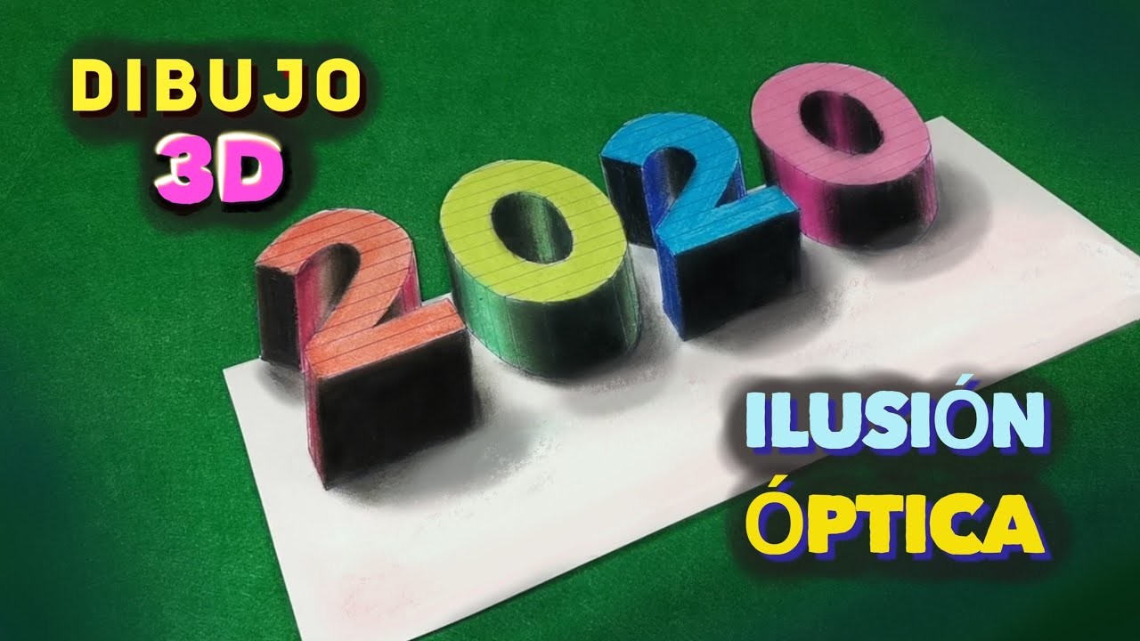 Ilusión 3D || Carta de Feliz Año Nuevo 2020 || RIM RIM ARTS Español