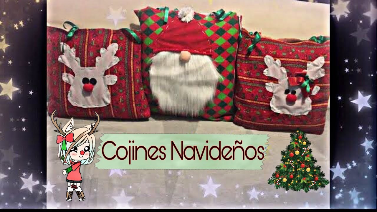 MANUALIDADES NAVIDEÑAS- COJINES NAVIDEÑOS FACILES DE HACER ????????????