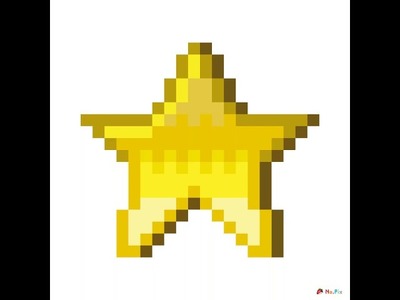Mi tercer pixel art es una star!!!(estrella) #3