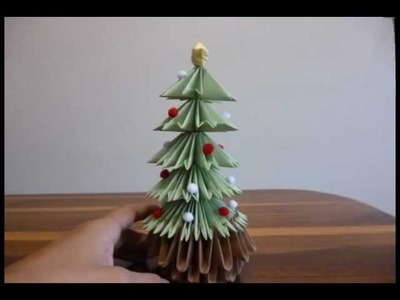 Arbol de Navidad Origami 3D