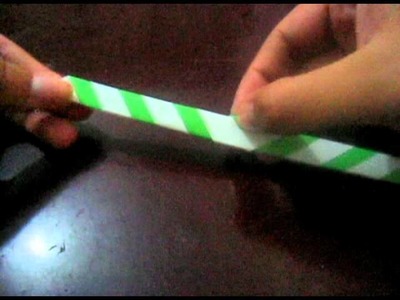 Bastón de caramelo en Origami  - Stick Candy