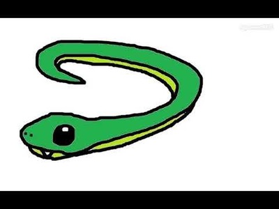 Como dibujar una serpiente. How to draw a snake