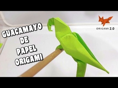 ???? Cómo Hacer un LORO GUACAMAYO DE PAPEL - Paso a Paso | (Origami Parrot Macaw)