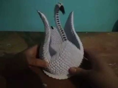 Como hacer un pato de origami 3d