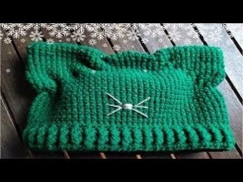 Como tejer gorro con orejitas a crochet
