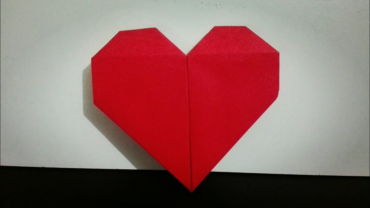 Gift for valentine - origami heart