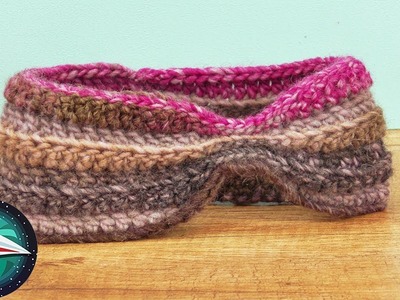 Tejer una banda con lana de colores | DIY Banda o diadema | Invierno y otoño | Tutorial fácil