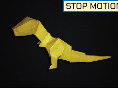 Tiranosaurio Rex de Origami ???? - Stop Motion #3
