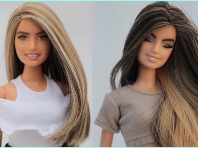 4 Increíbles Transformaciones De Cabello Barbie - Peinados De Muñecas Barbie Diy - Tutorial