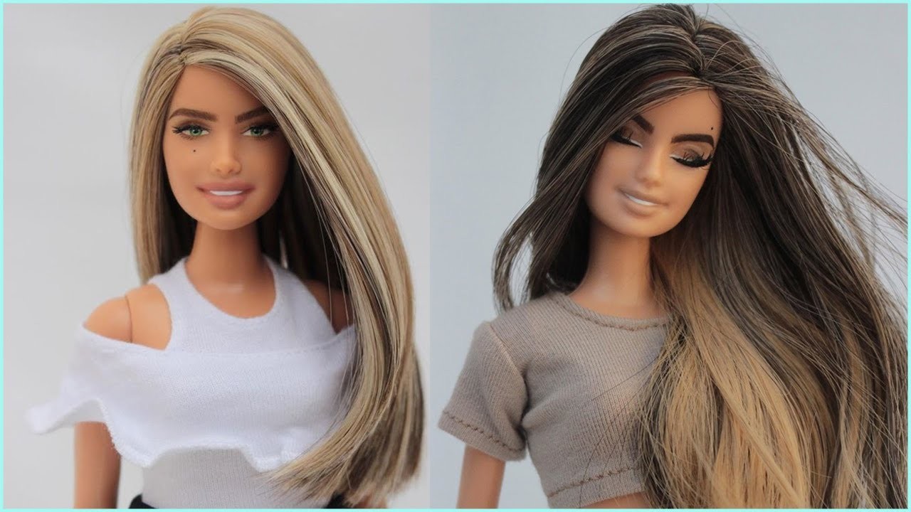 4 Increíbles Transformaciones De Cabello Barbie - Peinados De Muñecas Barbie Diy - Tutorial