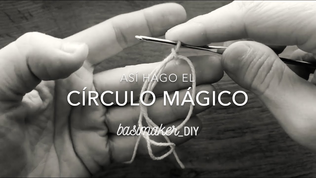 Círculo mágico de crochet DIY, tutorial anillo mágico, magic ring